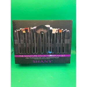 Shany 24-Piece Professional Makeup Brush Set With Leatherette Pouch